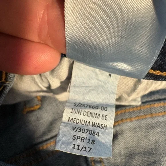 BANANA REPUBLIC 28/6 medium Wash Bermuda shorts Jeans EUC - Picture 5 of 6